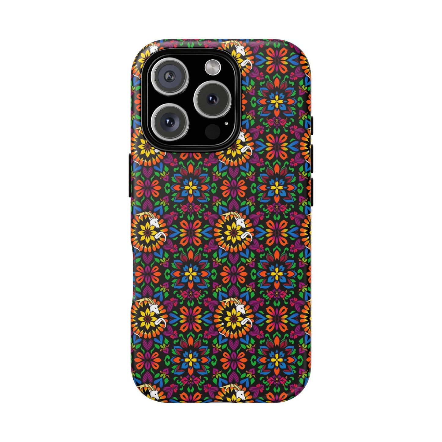 Tough Cases, Capricorn, Zodiac v2, Flower Pattern