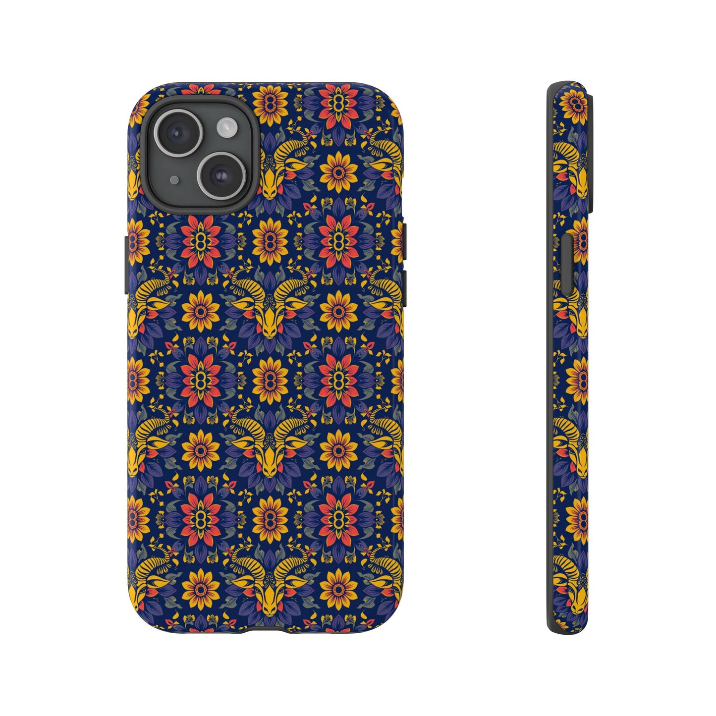 Tough Cases, Taurus, Zodiac v3, Flower Pattern