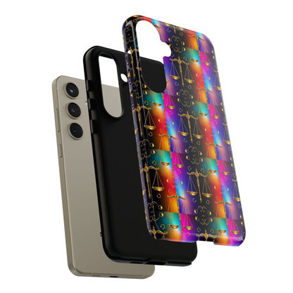 Tough Cases, Libra, Zodiac v1, Metal Pattern