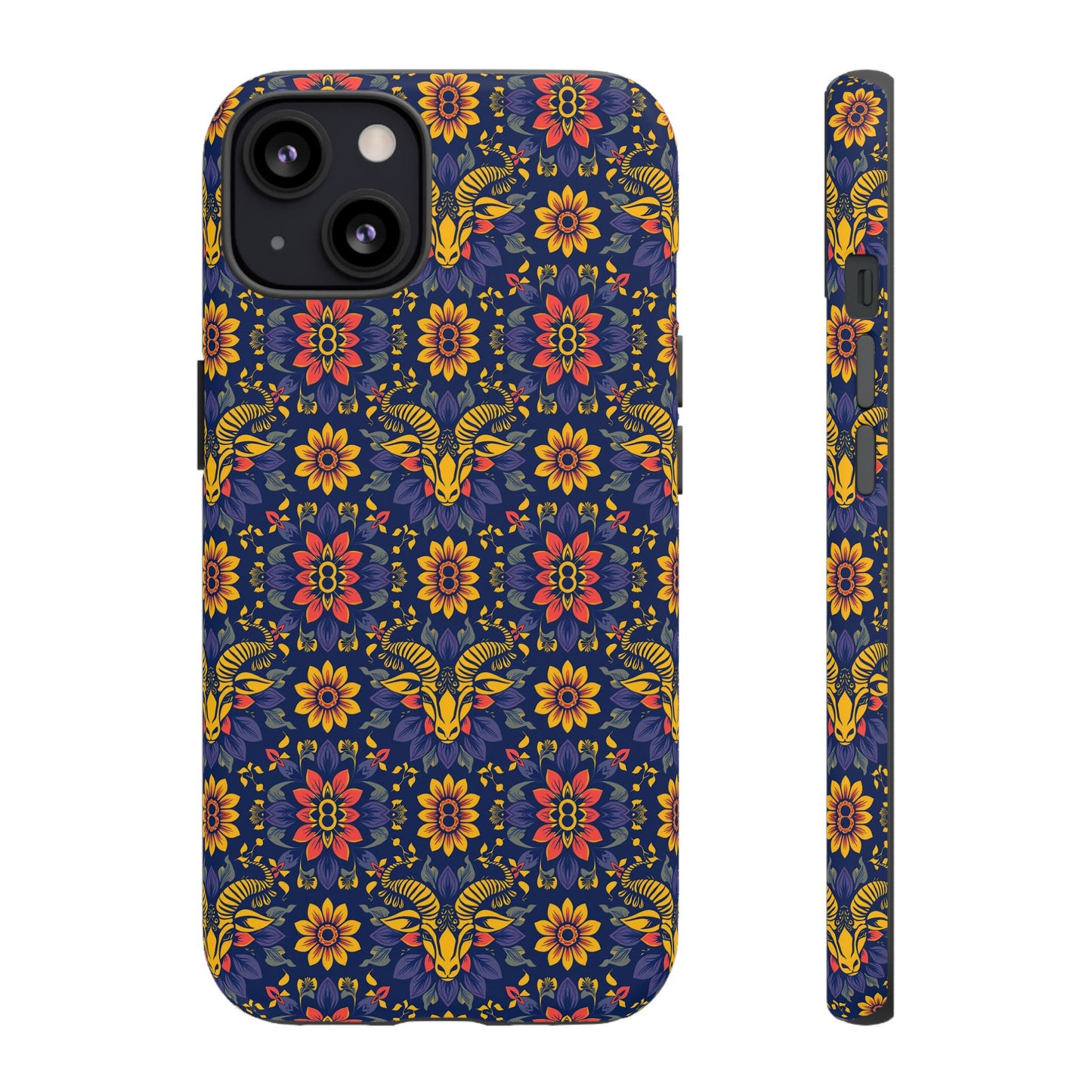Tough Cases, Taurus, Zodiac v3, Flower Pattern