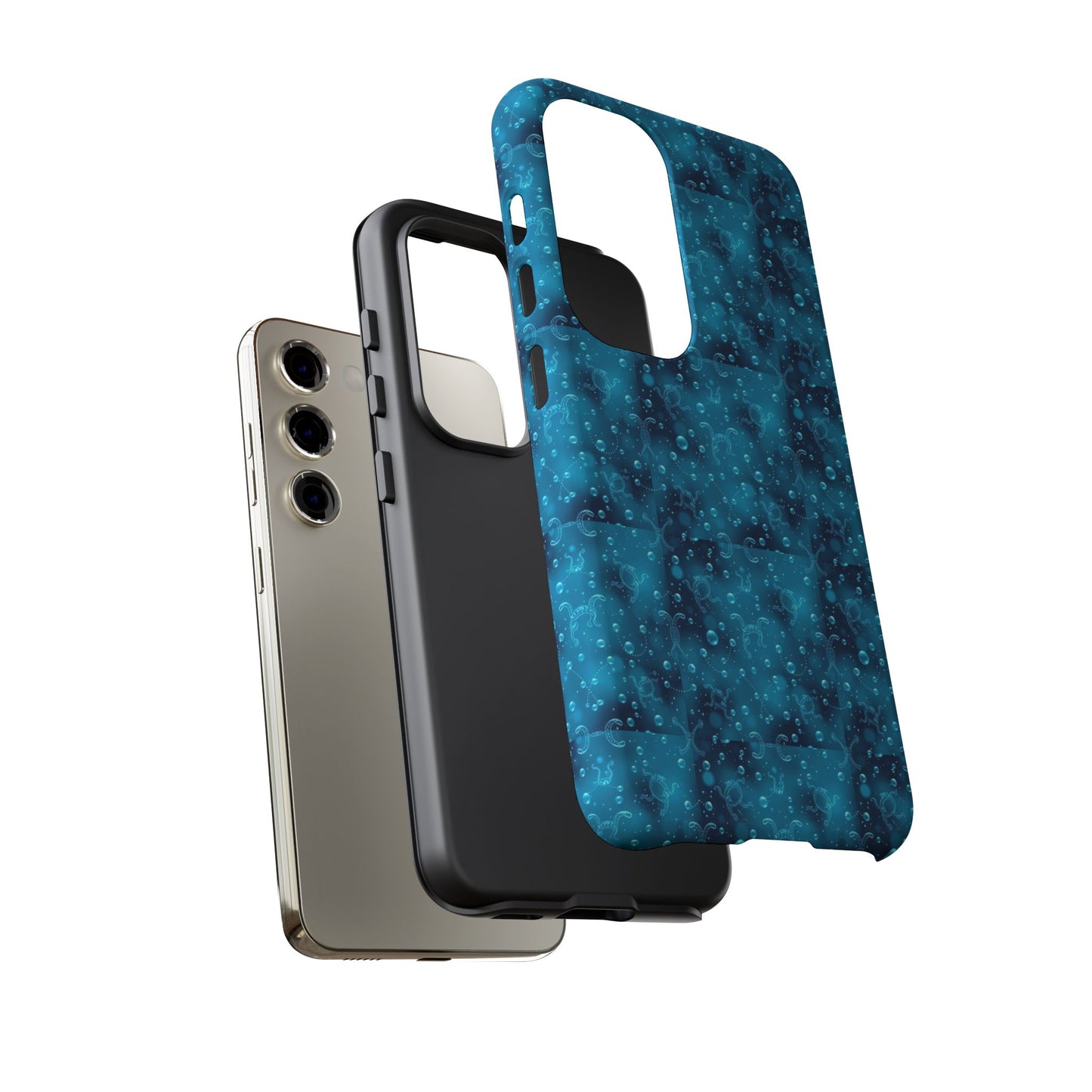 Tough Cases, Aquarius, Zodiac v3, Bubble Pattern