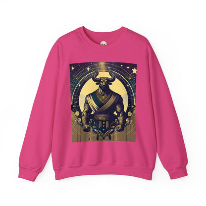 Unisex Heavy Blend™ Crewneck Sweatshirt, Minotaur, Taurus Zodiac Design