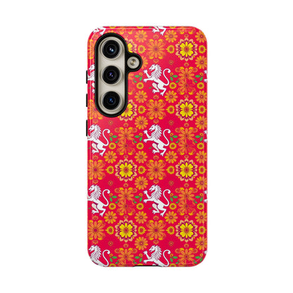 Tough Cases, Leo, Zodiac v4, Flower Pattern