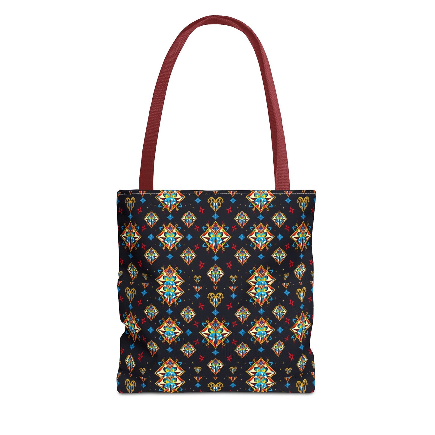 Tote Bag (AOP), Sagittarius, Zodiac v1, Jewel Pattern