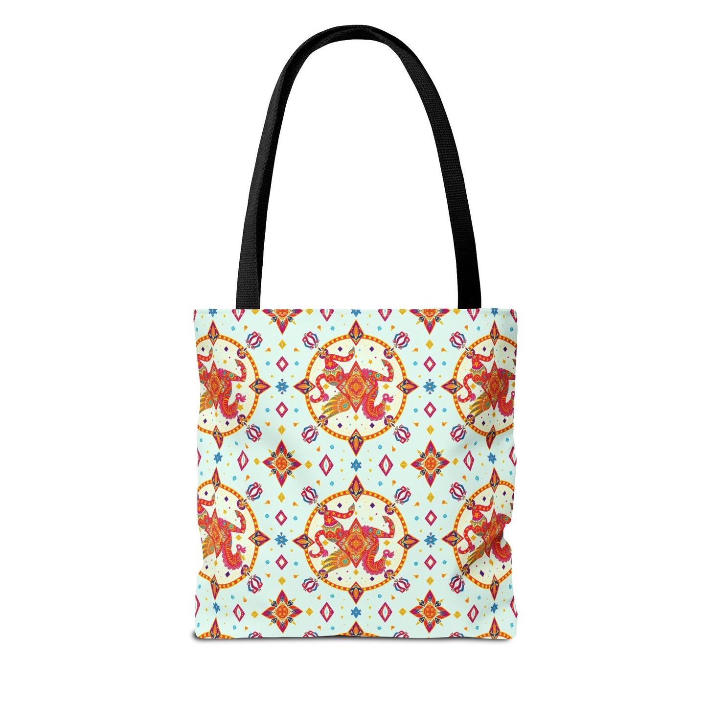 Tote Bag (AOP), Aquarius, Zodiac v1, Jewel Pattern