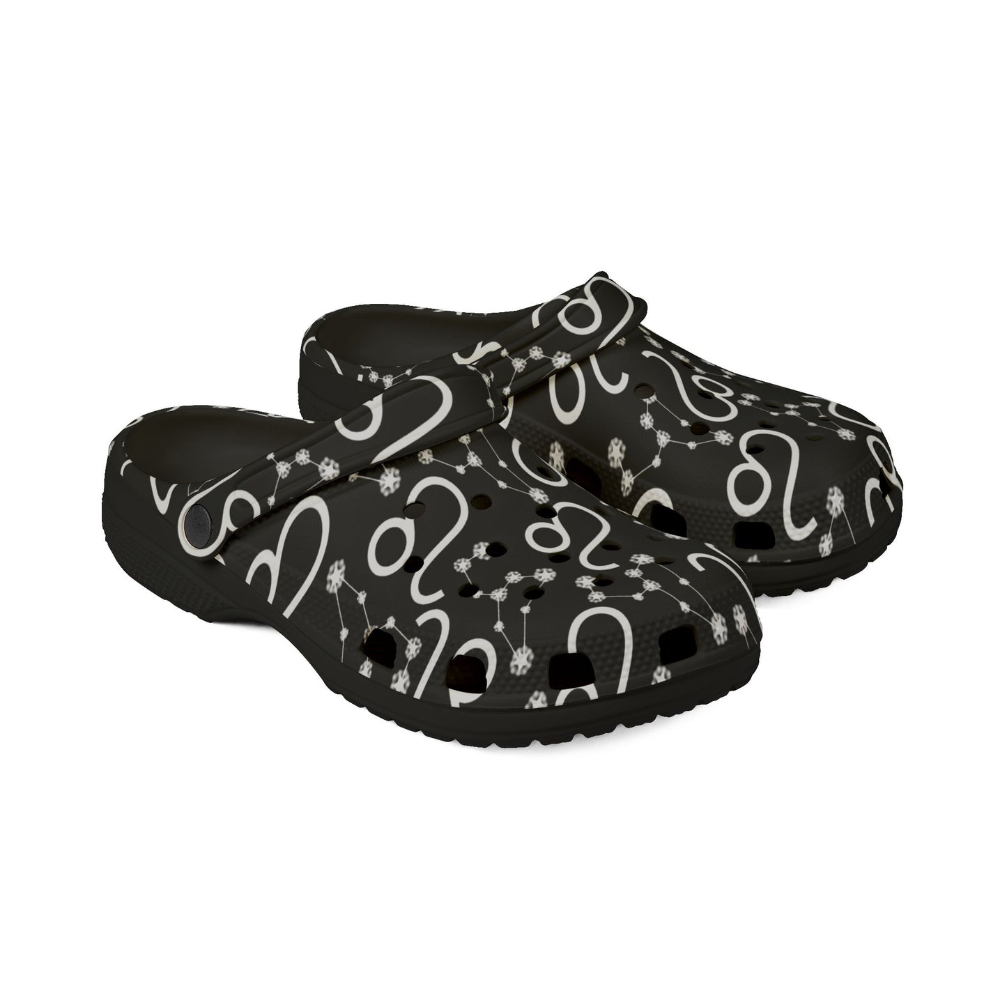 EVA Foam Rubber Shoes (AOP), Material 100% EVA, Leo Zodiac Design