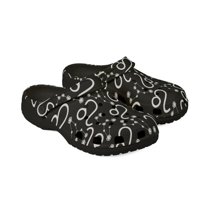 EVA Foam Rubber Shoes (AOP), Material 100% EVA, Leo Zodiac Design