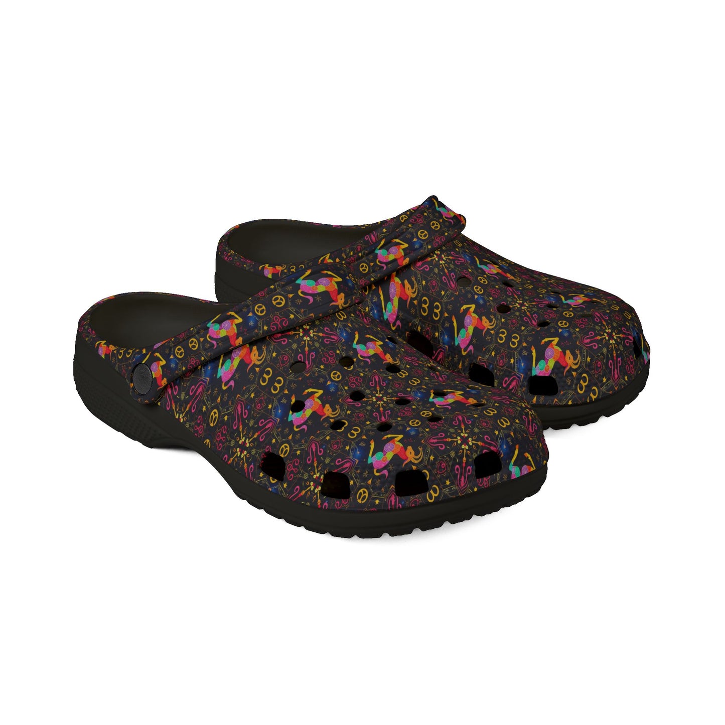 EVA Foam Rubber Shoes, (AOP), Capricorn, Zodiac v2, Pattern