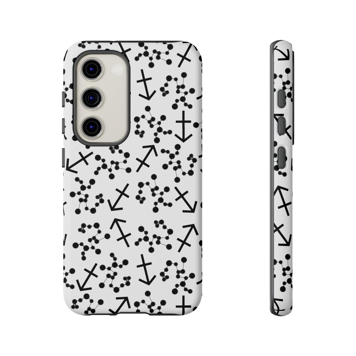 Tough Cases with the Sagittarius Zodiac sign for iPhone, Samsung Galaxy, and Google Pixel devices