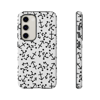 Tough Cases with the Sagittarius Zodiac sign for iPhone, Samsung Galaxy, and Google Pixel devices