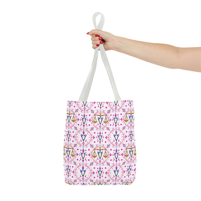 Tote Bag (AOP), Libra, Zodiac, Jewel Pattern