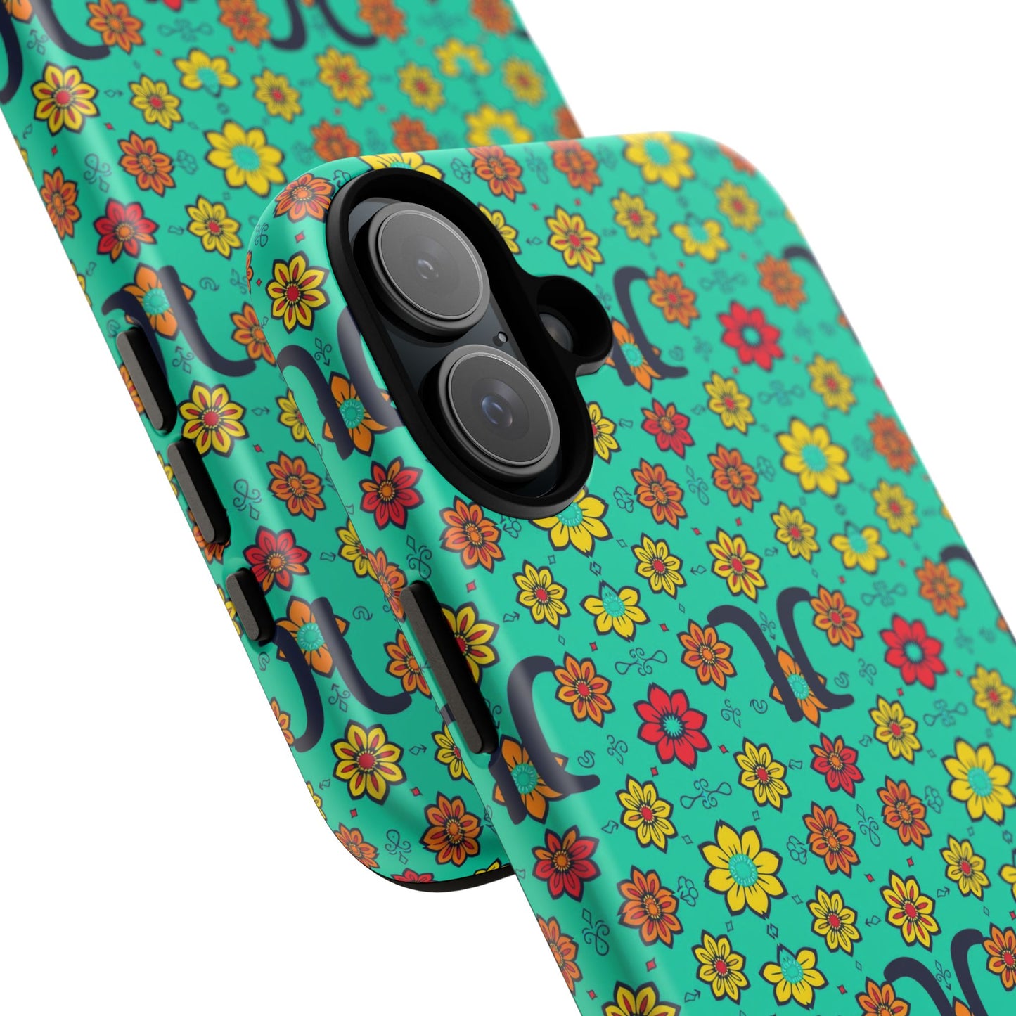 Tough Cases, Aquarius, Zodiac v2, Flower Pattern