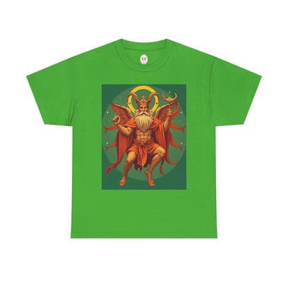 Unisex Heavy Cotton T-Shirt, Aries God, Zodiac Design
