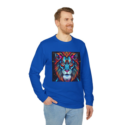 Adidas, Unisex Fleece Crewneck Sweatshirt, Leo, Pop Art v1, Zodiac