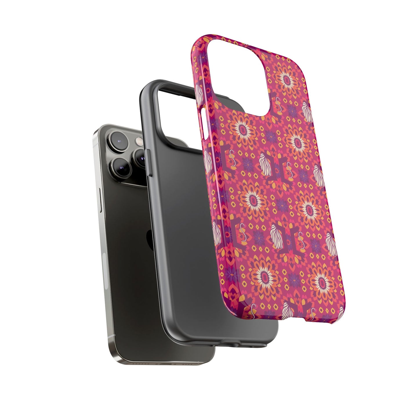 Tough Cases, Gemini, Zodiac v1, Flower Pattern