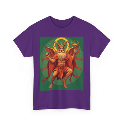 Unisex Heavy Cotton T-Shirt, Aries God, Zodiac Design