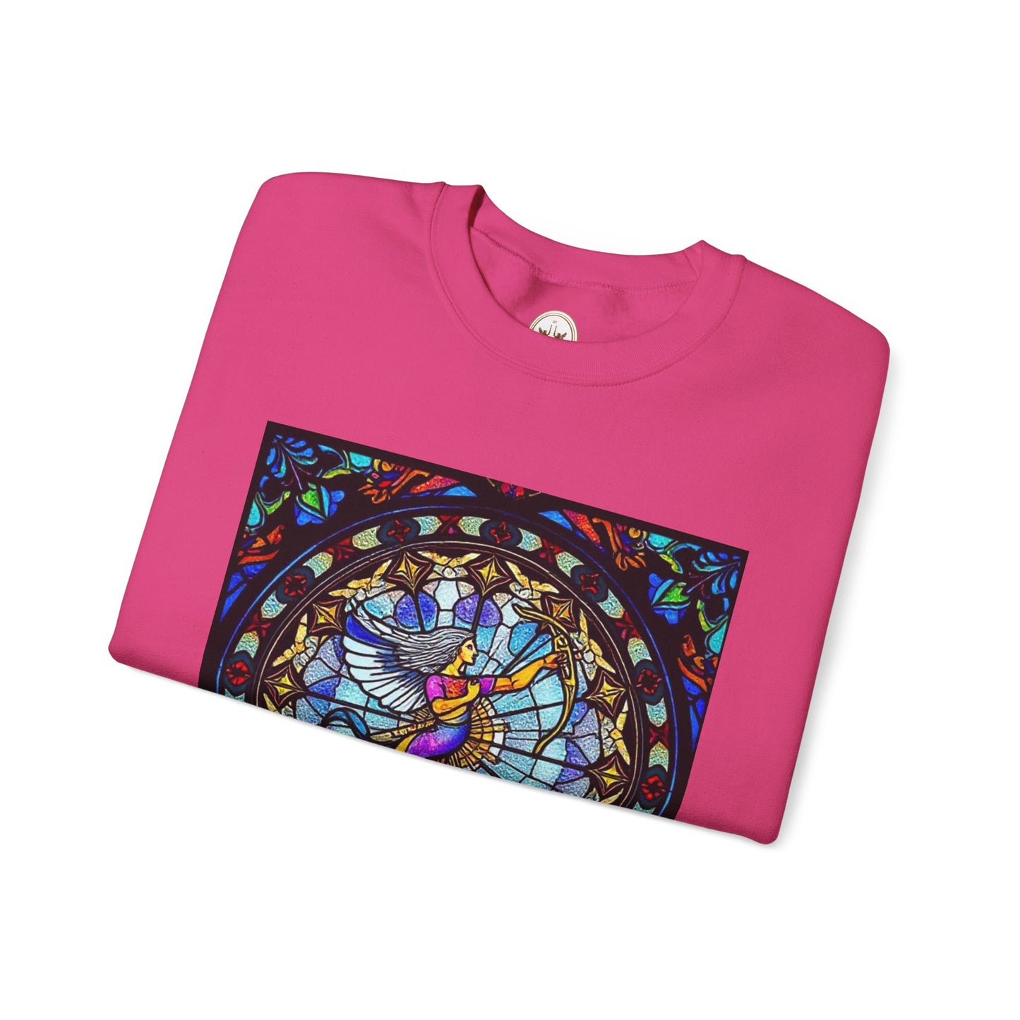 Unisex Heavy Blend™ Crewneck Sweatshirt, Glass, Sagittarius Zodiac Design