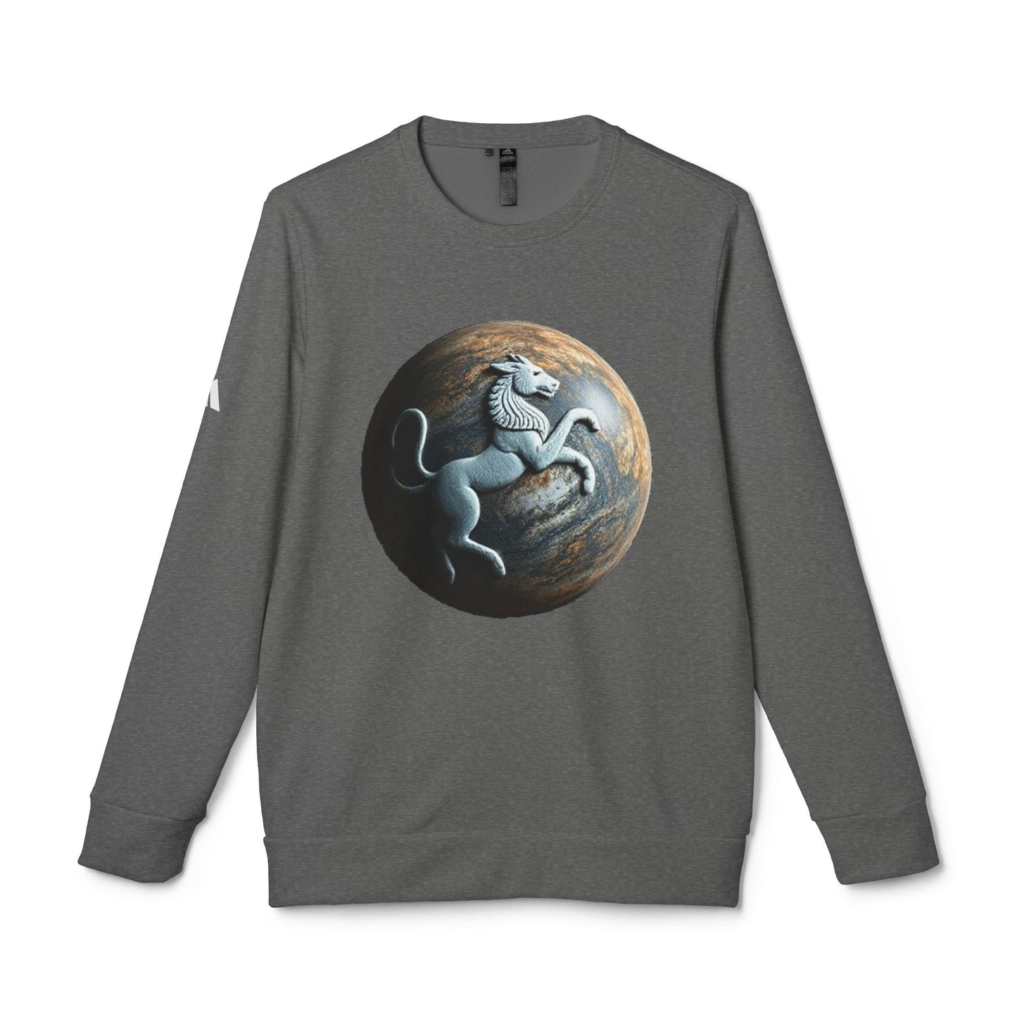 Adidas, Unisex Fleece Crewneck Sweatshirt, Aquarius, Planet Animal, Zodiac