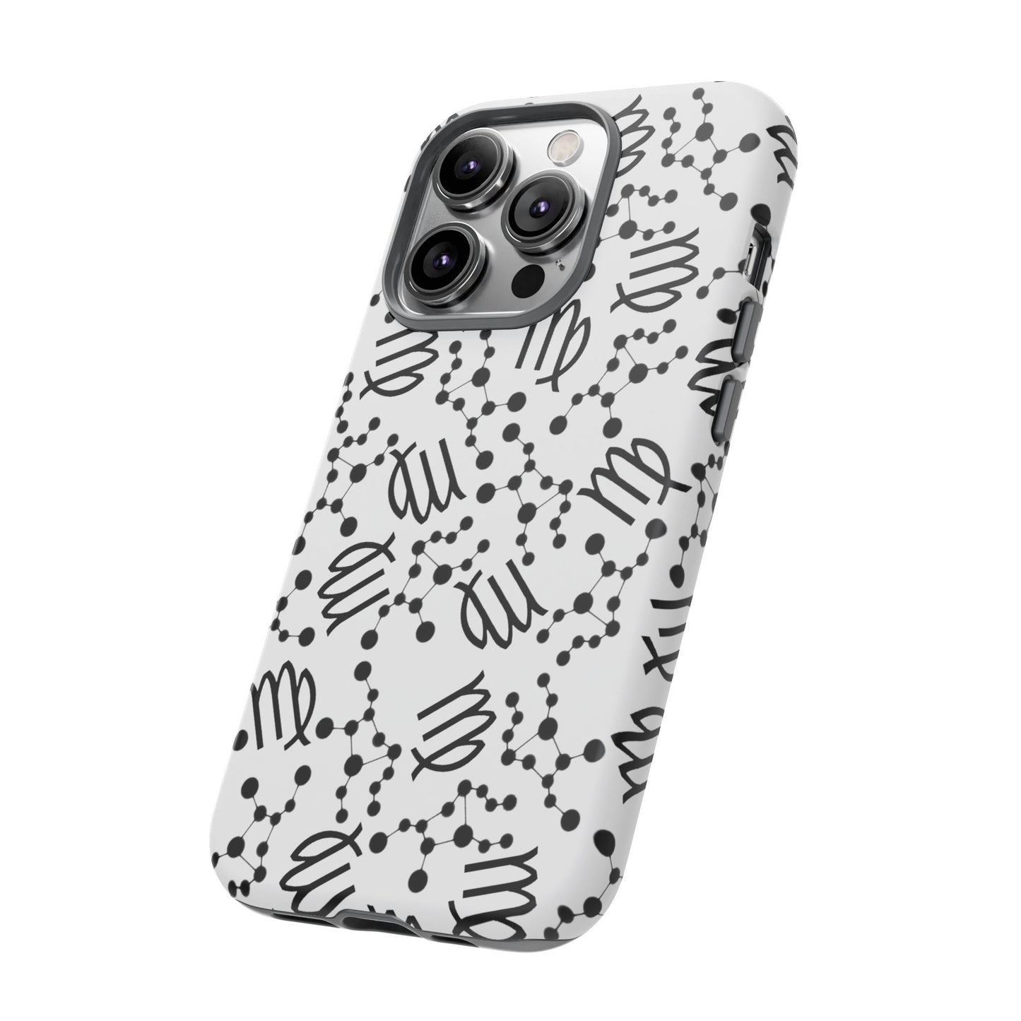 Tough Cases with the Virgo Zodiac sign for iPhone, Samsung Galaxy, and Google Pixel devices