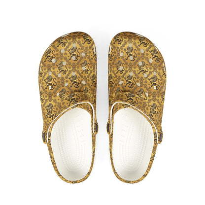 EVA Foam Rubber Shoes, (AOP), Leo, Zodiac v1, Pattern