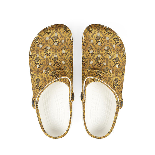 EVA Foam Rubber Shoes, (AOP), Leo, Zodiac v1, Pattern