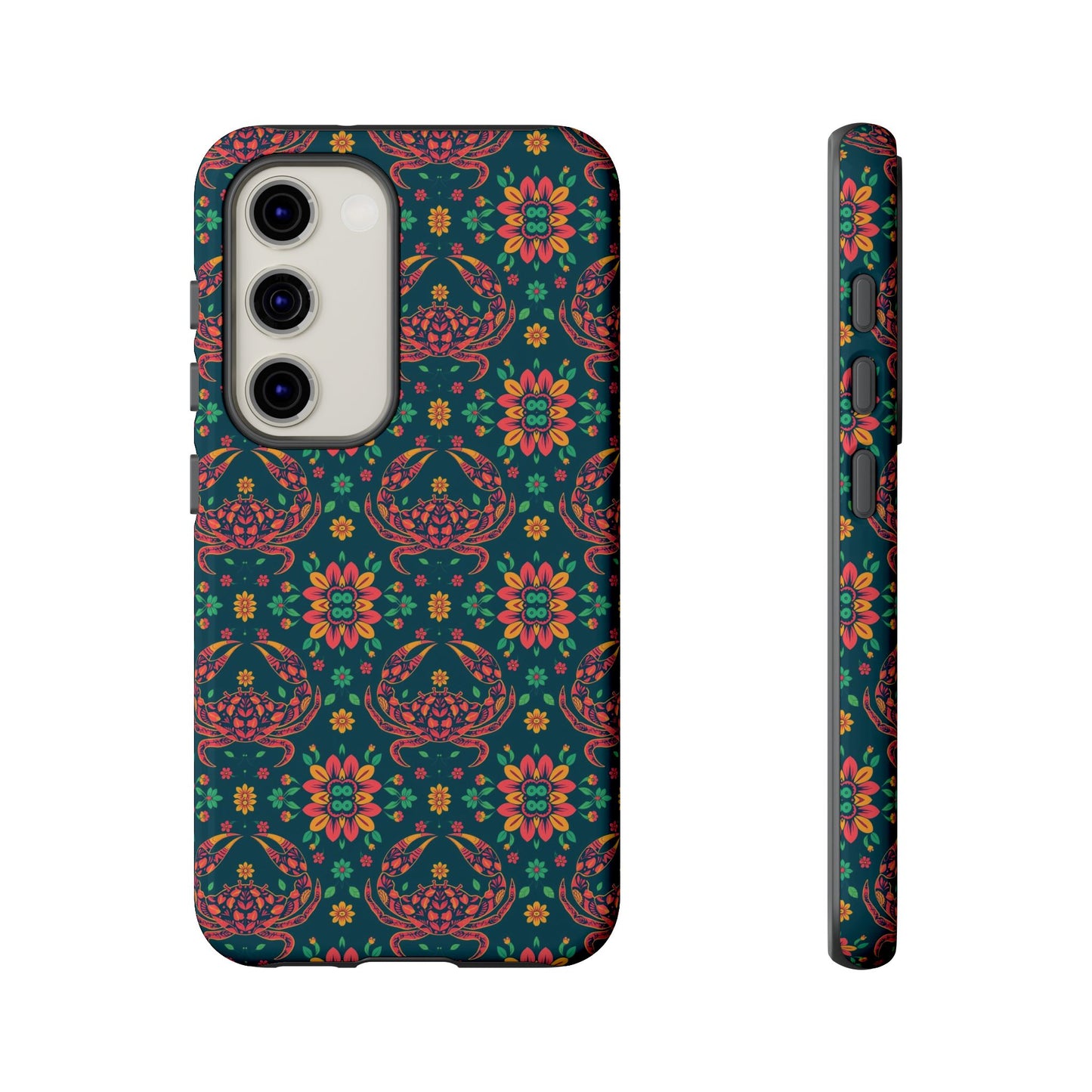 Tough Cases, Cancer, Zodiac v4, Flower Pattern