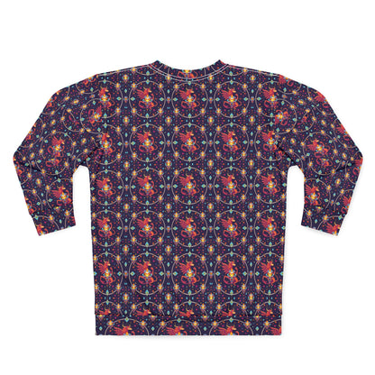 Unisex Sweatshirt (AOP), Virgo, Zodiac, Jewel Pattern