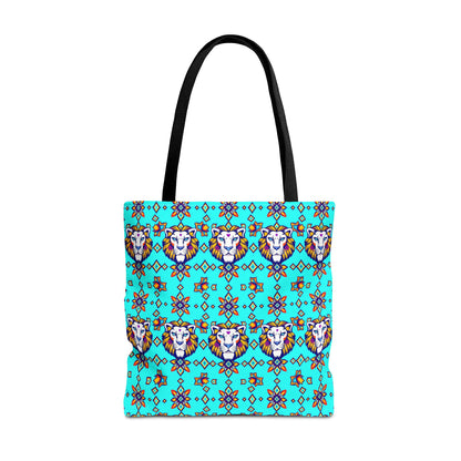 Tote Bag (AOP), Leo, Zodiac v1, Jewel Pattern