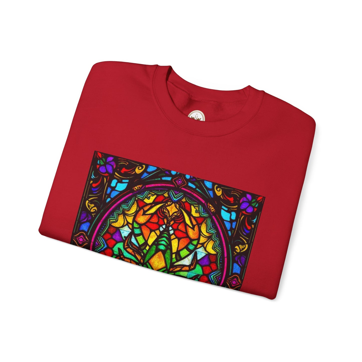 Unisex Heavy Blend™ Crewneck Sweatshirt, Glass 1, Scorpio Zodiac Design