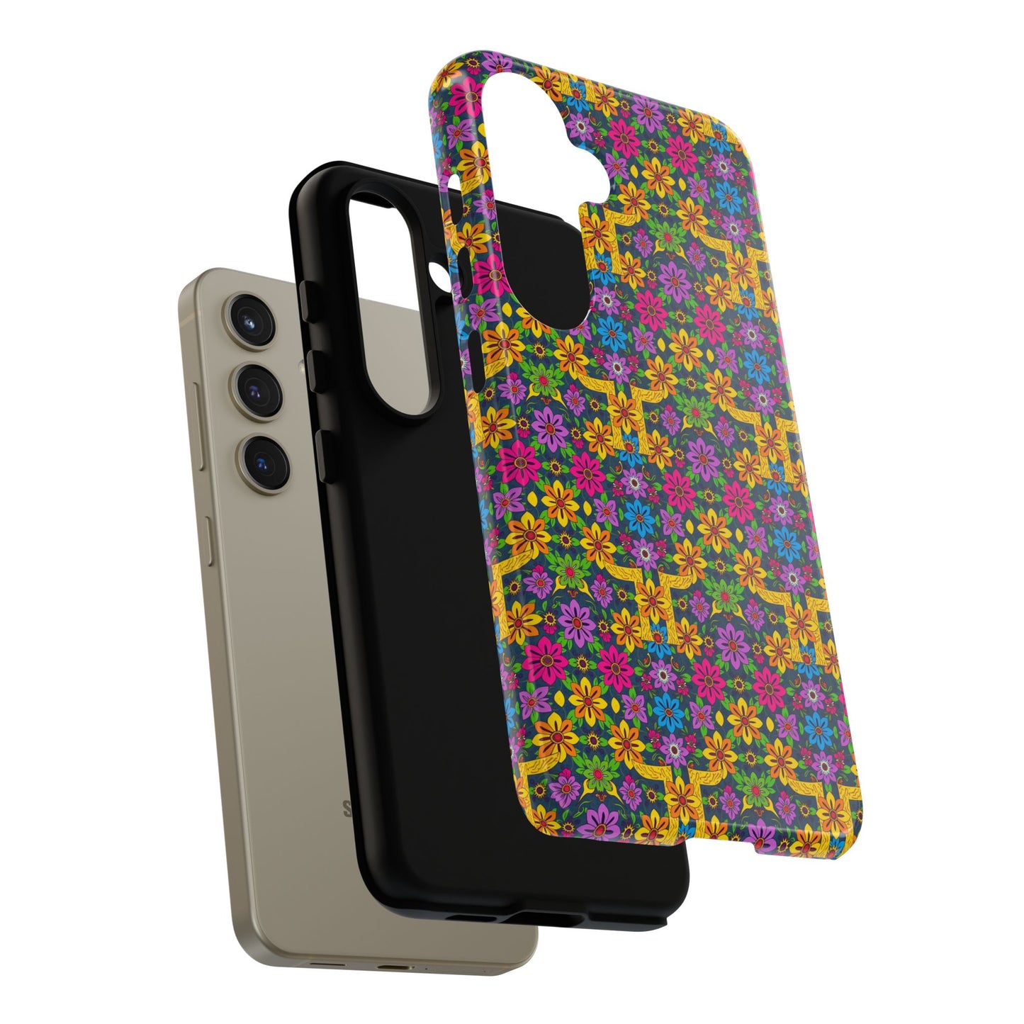 Tough Cases, Gemini, Zodiac v3, Flower Pattern