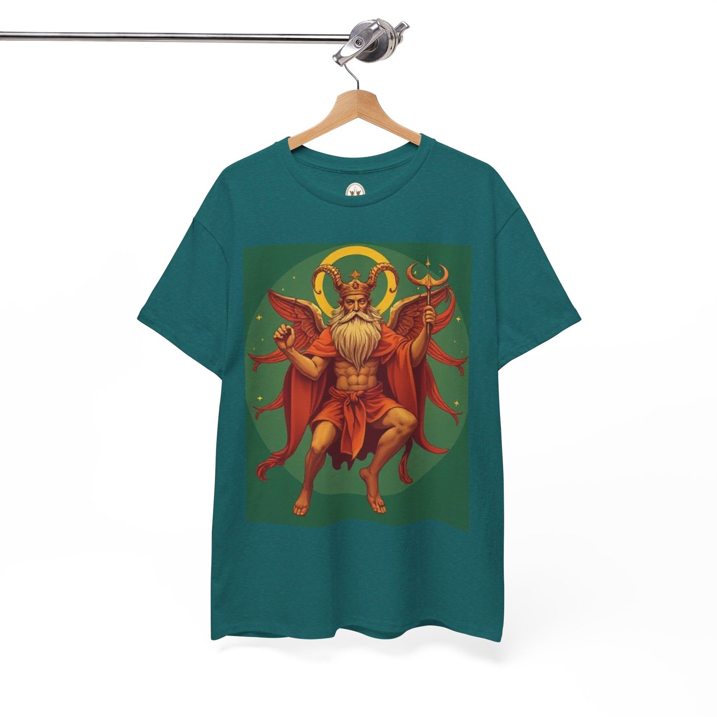 Unisex Heavy Cotton T-Shirt, Aries God, Zodiac Design