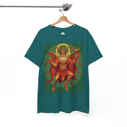 Unisex Heavy Cotton T-Shirt, Aries God, Zodiac Design