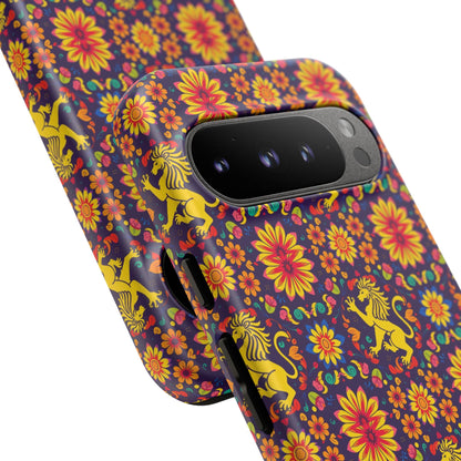 Tough Cases, Leo, Zodiac, Flower Pattern