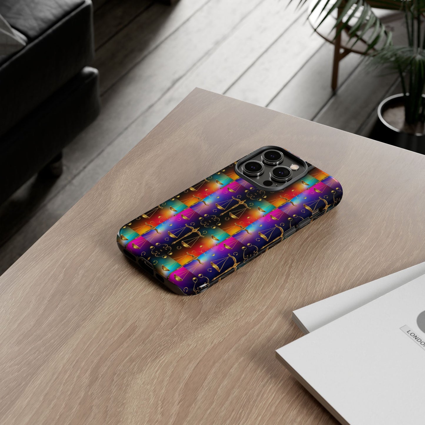 Tough Cases, Libra, Zodiac v1, Metal Pattern