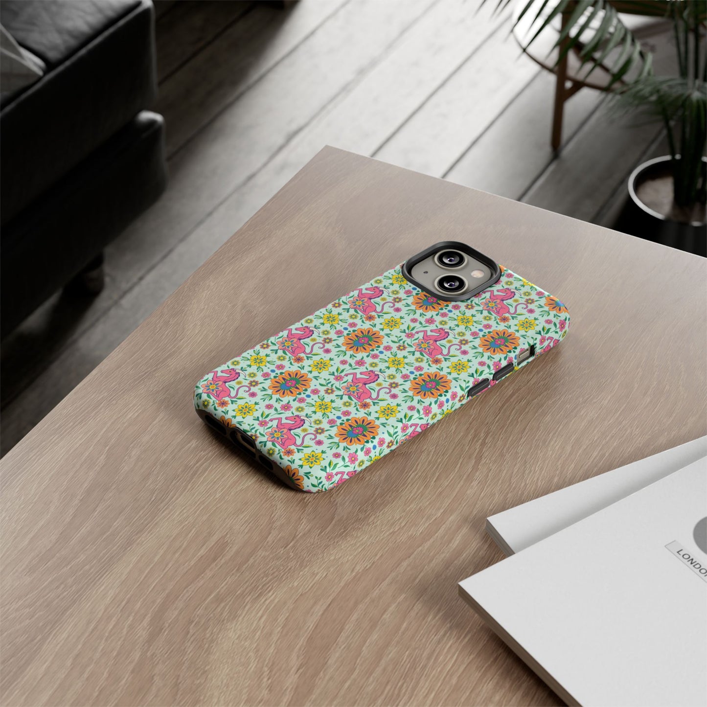 Tough Cases, Aquarius, Zodiac, Flower Pattern