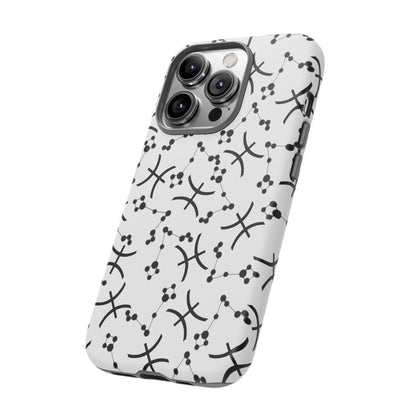 Tough Cases with the Pisces Zodiac sign for iPhone, Samsung Galaxy, and Google Pixel devices