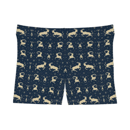 Women's Shorts, AOP, Capricorn, Zodiac, Pattern