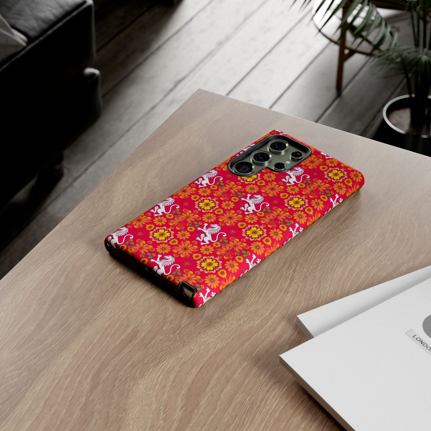 Tough Cases, Leo, Zodiac v4, Flower Pattern