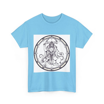 Unisex Heavy Cotton T-Shirt, Bull Centaur, Taurus Zodiac Design