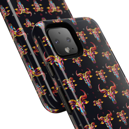 Tough Cases, Taurus, Zodiac, Metal Pattern