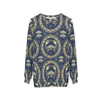 Unisex Sweatshirt, Zodiac Design, Pattern v1, Cancer, AOP