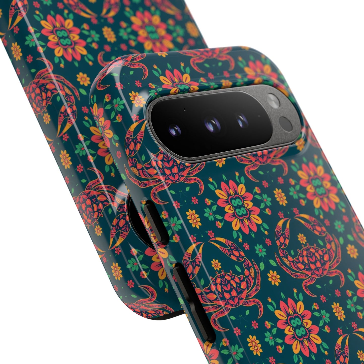 Tough Cases, Cancer, Zodiac v4, Flower Pattern