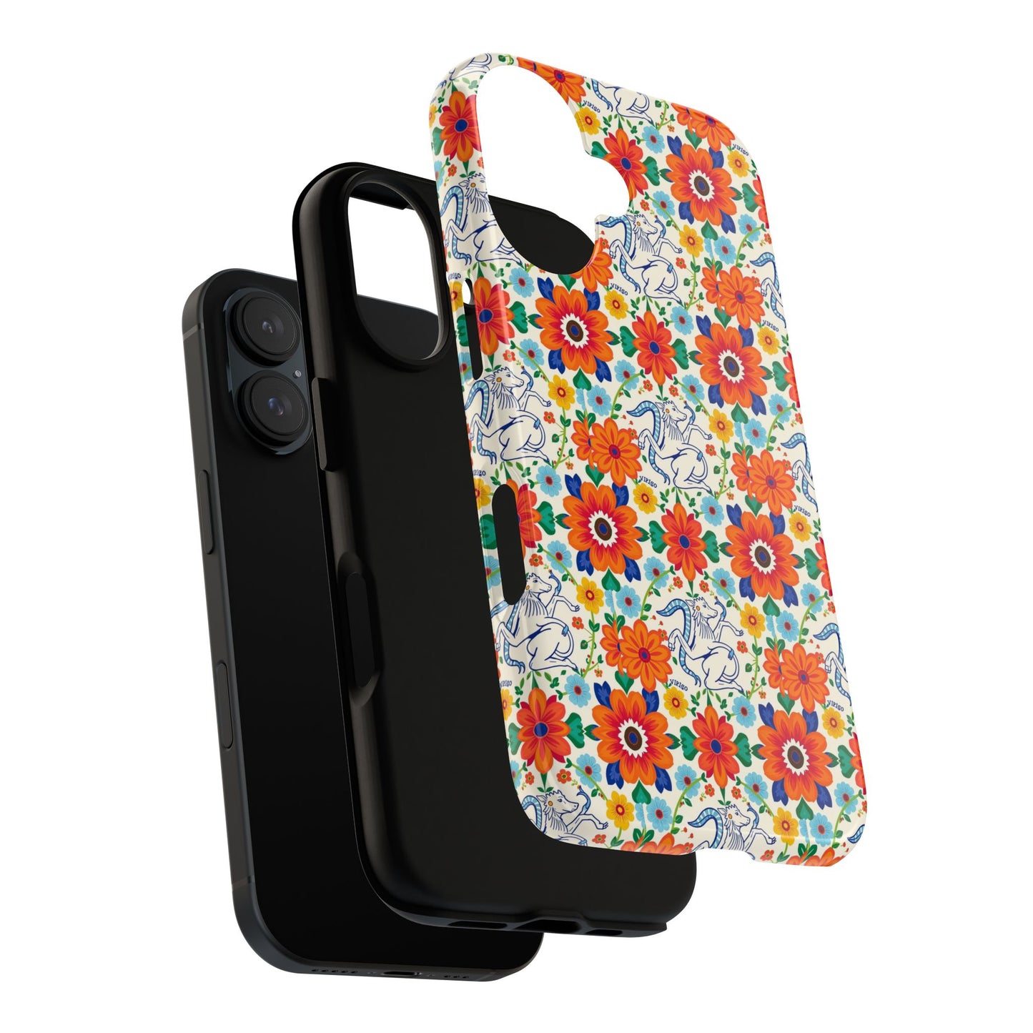 Tough Cases, Virgo, Zodiac v4, Flower Pattern