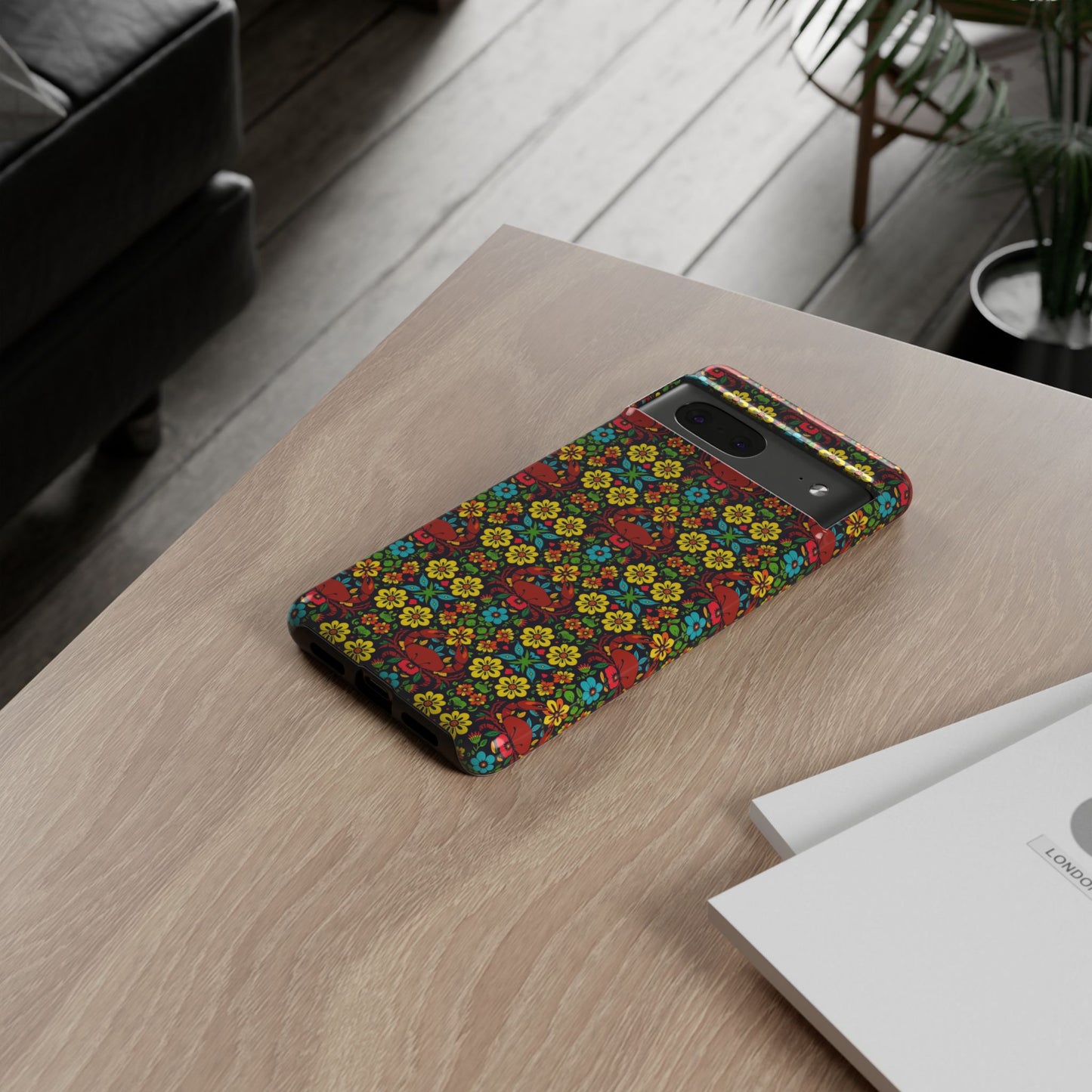 Tough Cases, Cancer, Zodiac v2, Flower Pattern