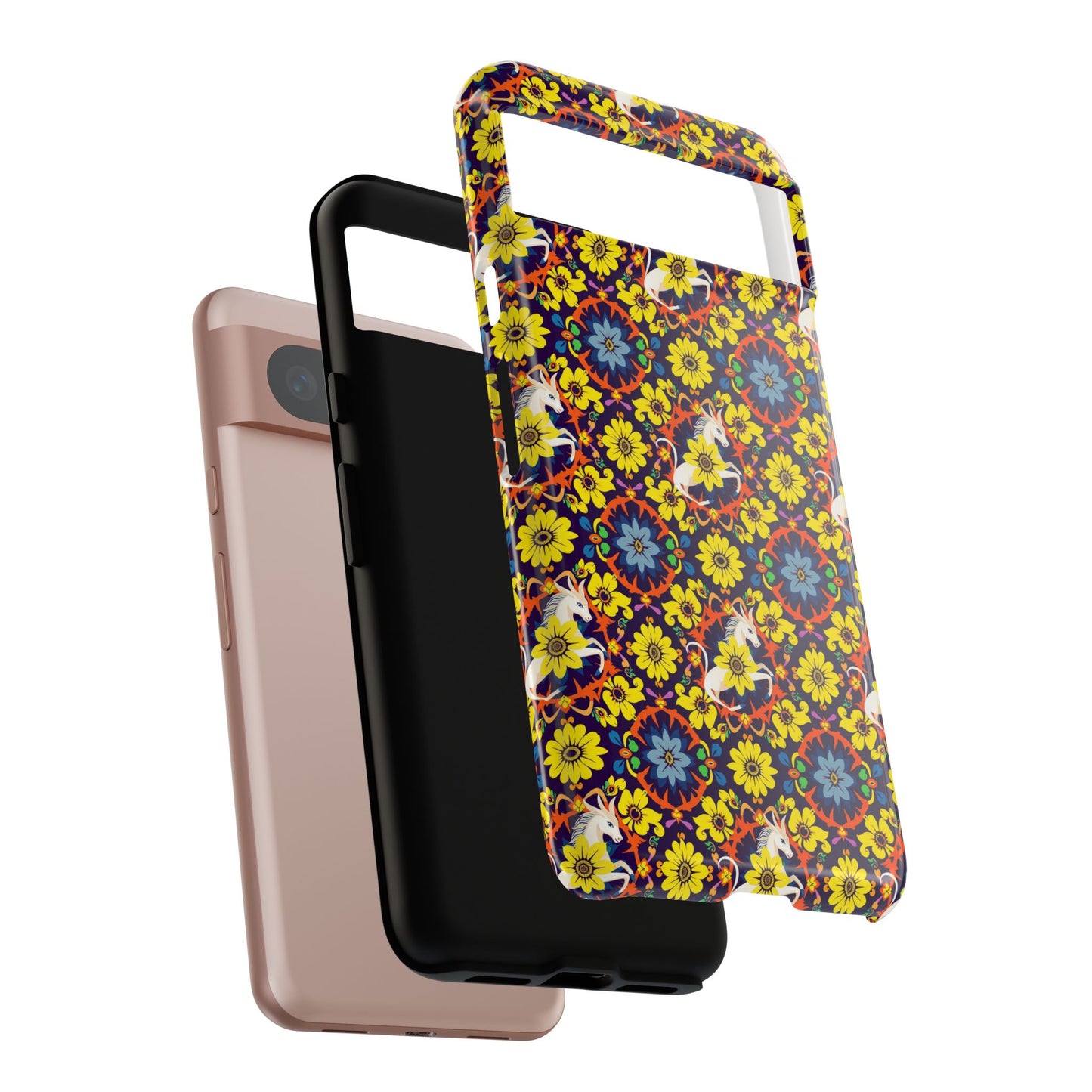 Tough Cases, Aquarius, Zodiac v3, Flower Pattern