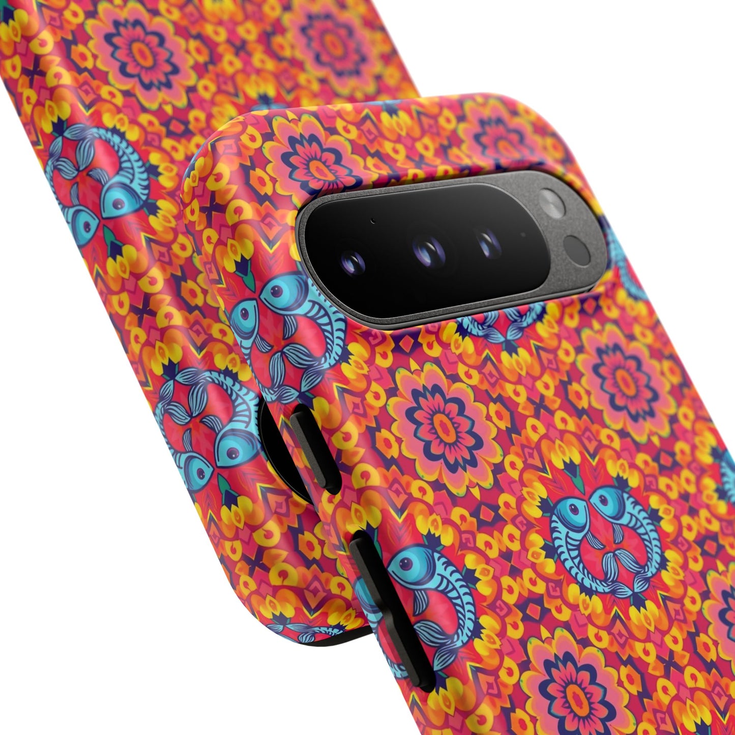 Tough Cases, Pisces, Zodiac v1, Flower Pattern