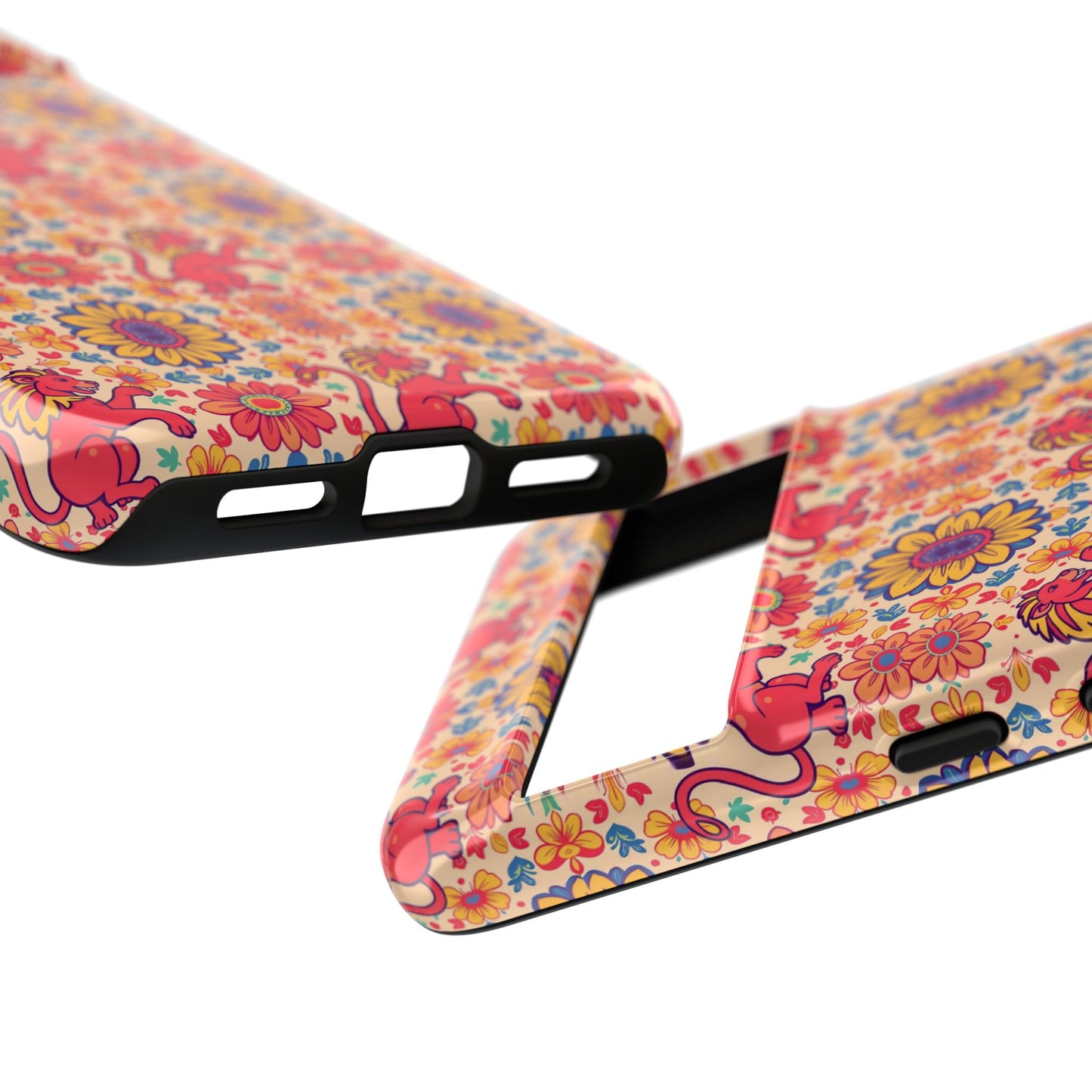 Tough Cases, Leo, Zodiac v1, Flower Pattern