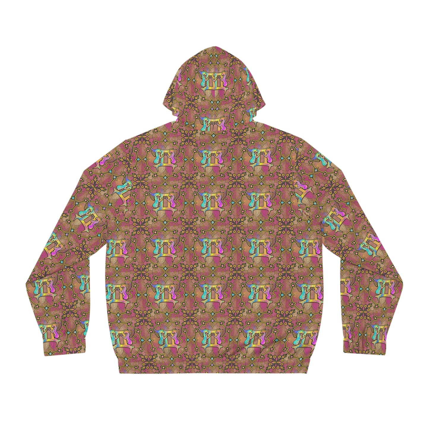 Full-Zip Hoodie (AOP), Gemini, Zodiac, Pattern