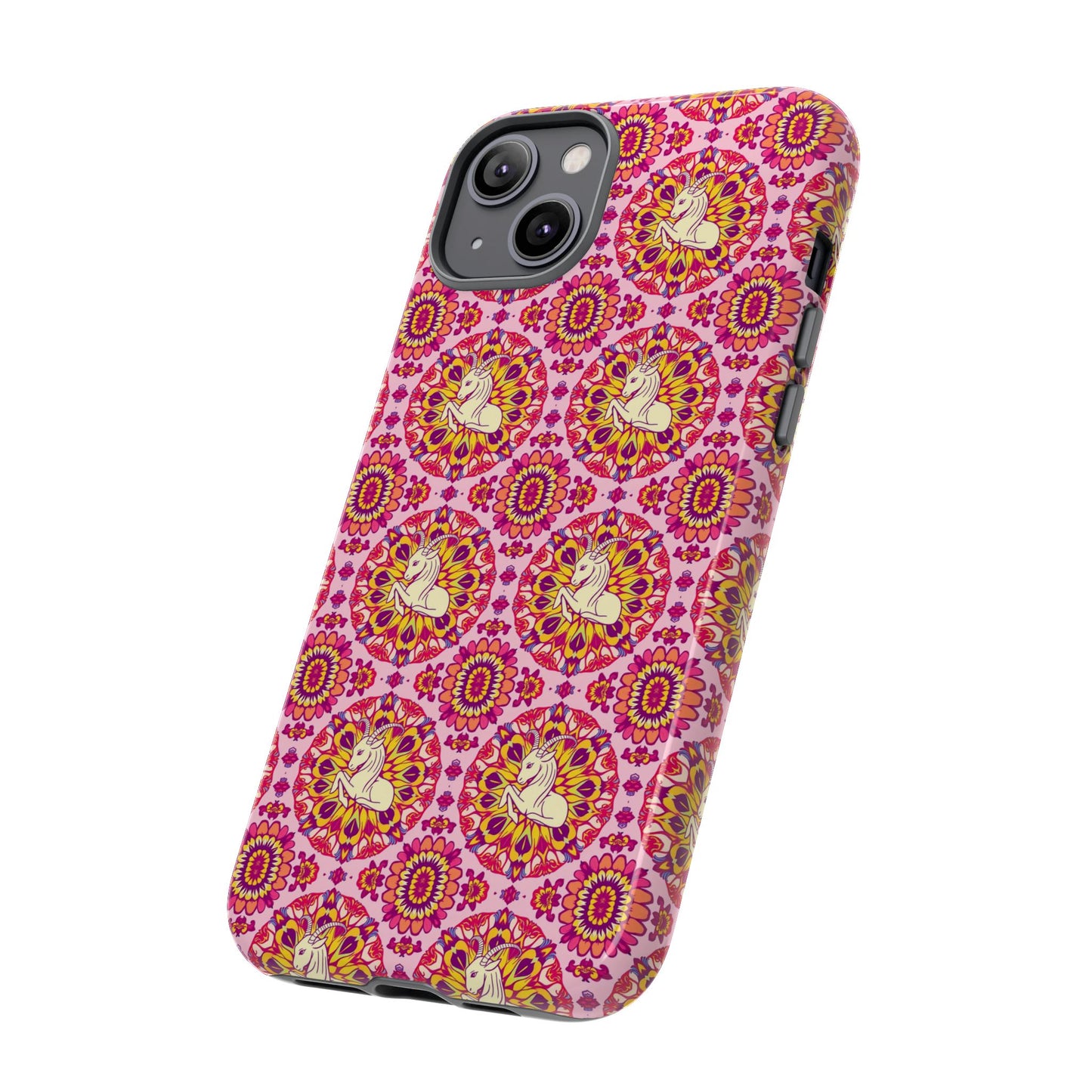 Tough Cases, Capricorn, Zodiac v4, Flower Pattern