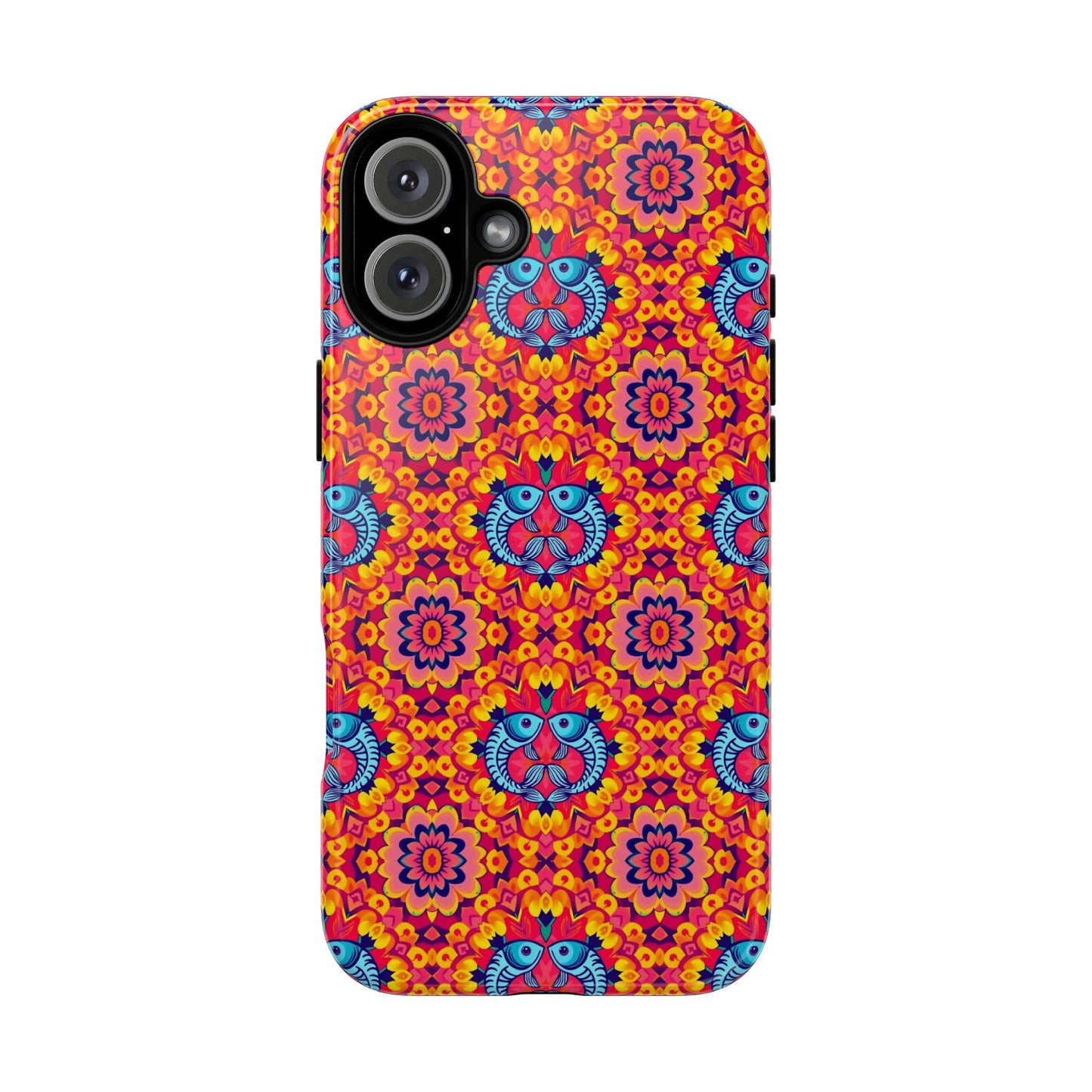 Tough Cases, Pisces, Zodiac v1, Flower Pattern